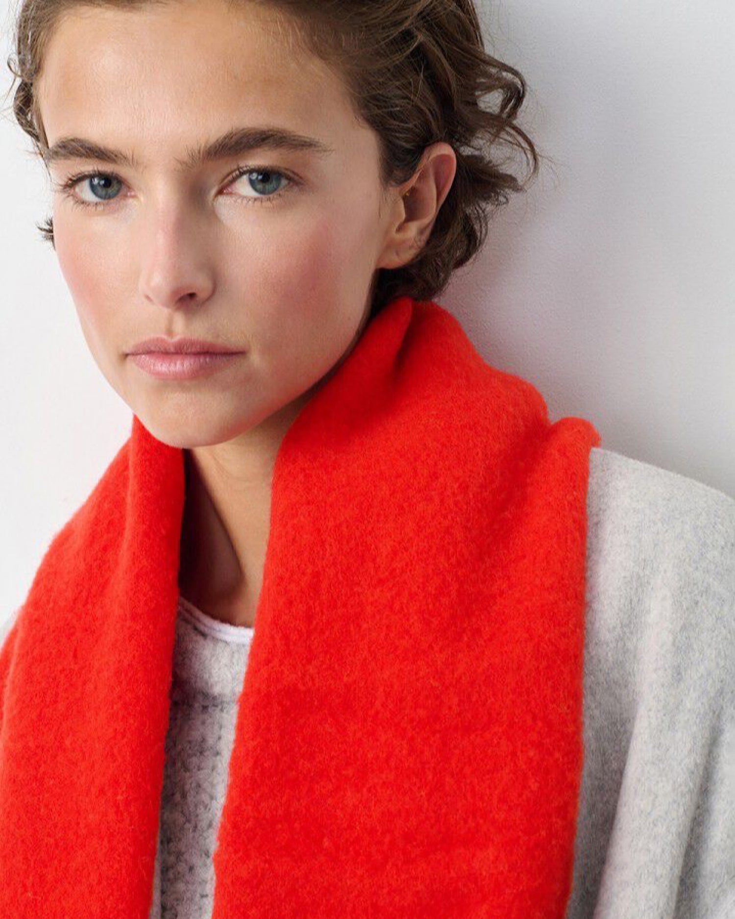 EAST RIBBED SCARF | CHILLI PEPPER MELANGE