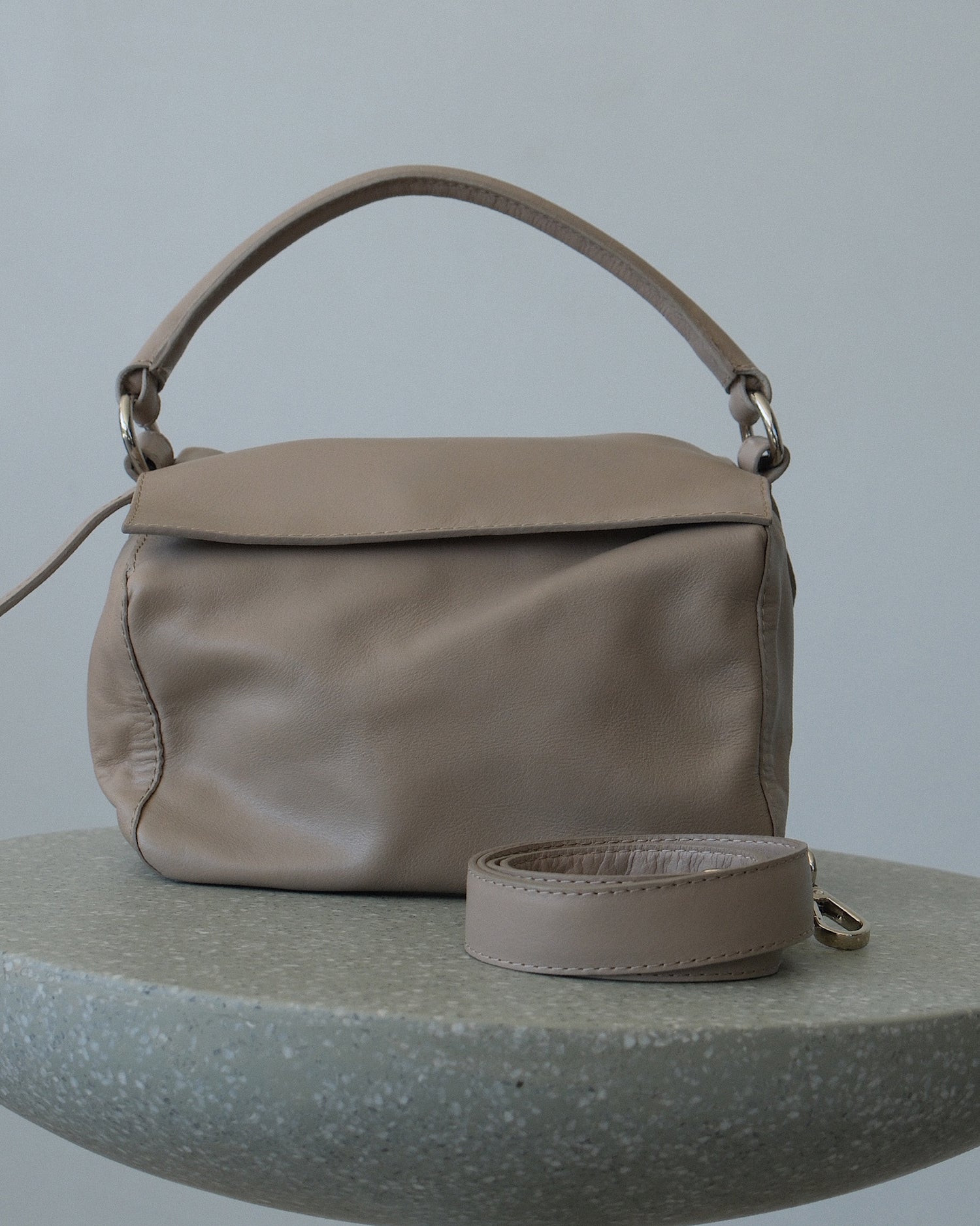 MASCERATI SATCHEL | TAUPE