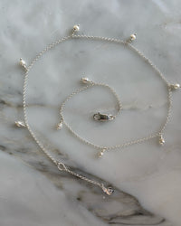 PEARL POM NECKLACE | SILVER