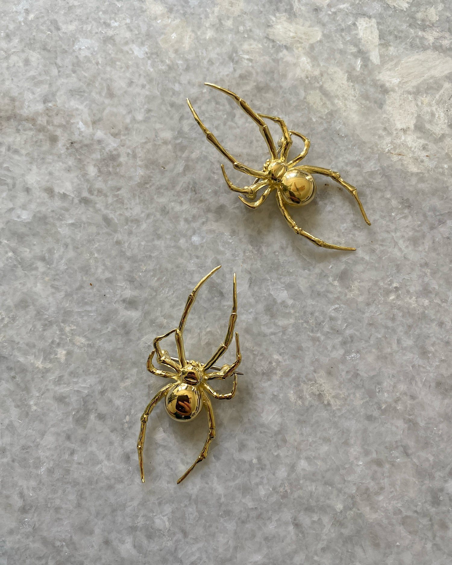 THE RED BACK SPIDER BROOCH | GOLD PLATE