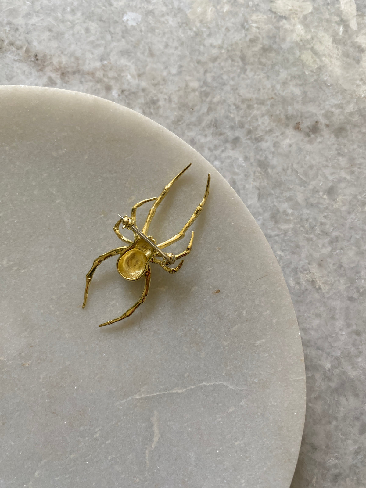 THE RED BACK SPIDER BROOCH | GOLD PLATE