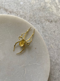 THE RED BACK SPIDER BROOCH | GOLD PLATE