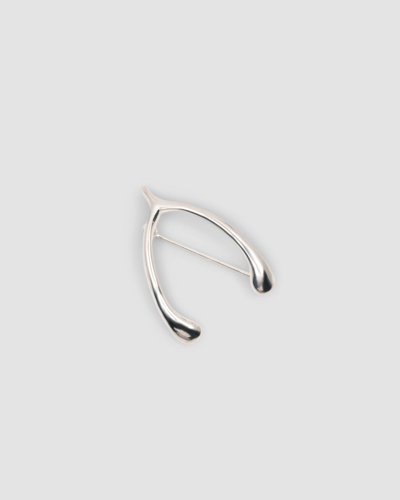 Sterling silver brooch in the shape of a wishbone from the Pared Store, Sydney