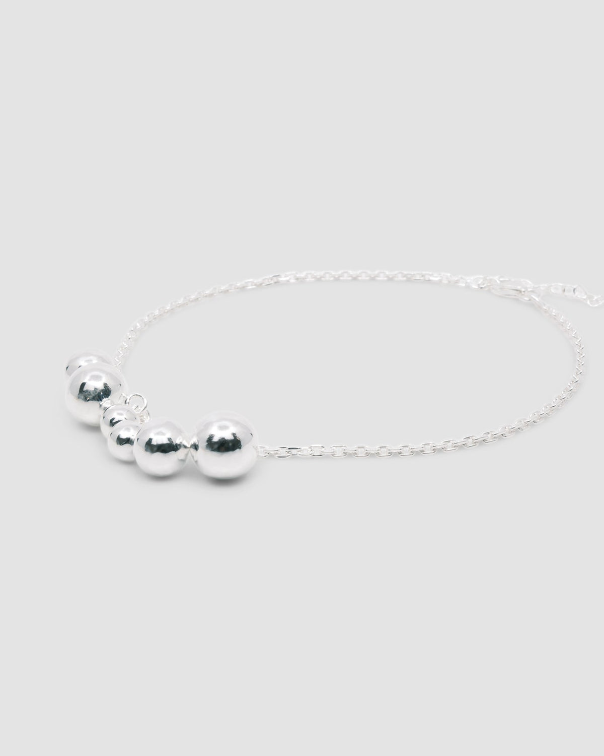 Sterling Silver balls on a fine silver chain
