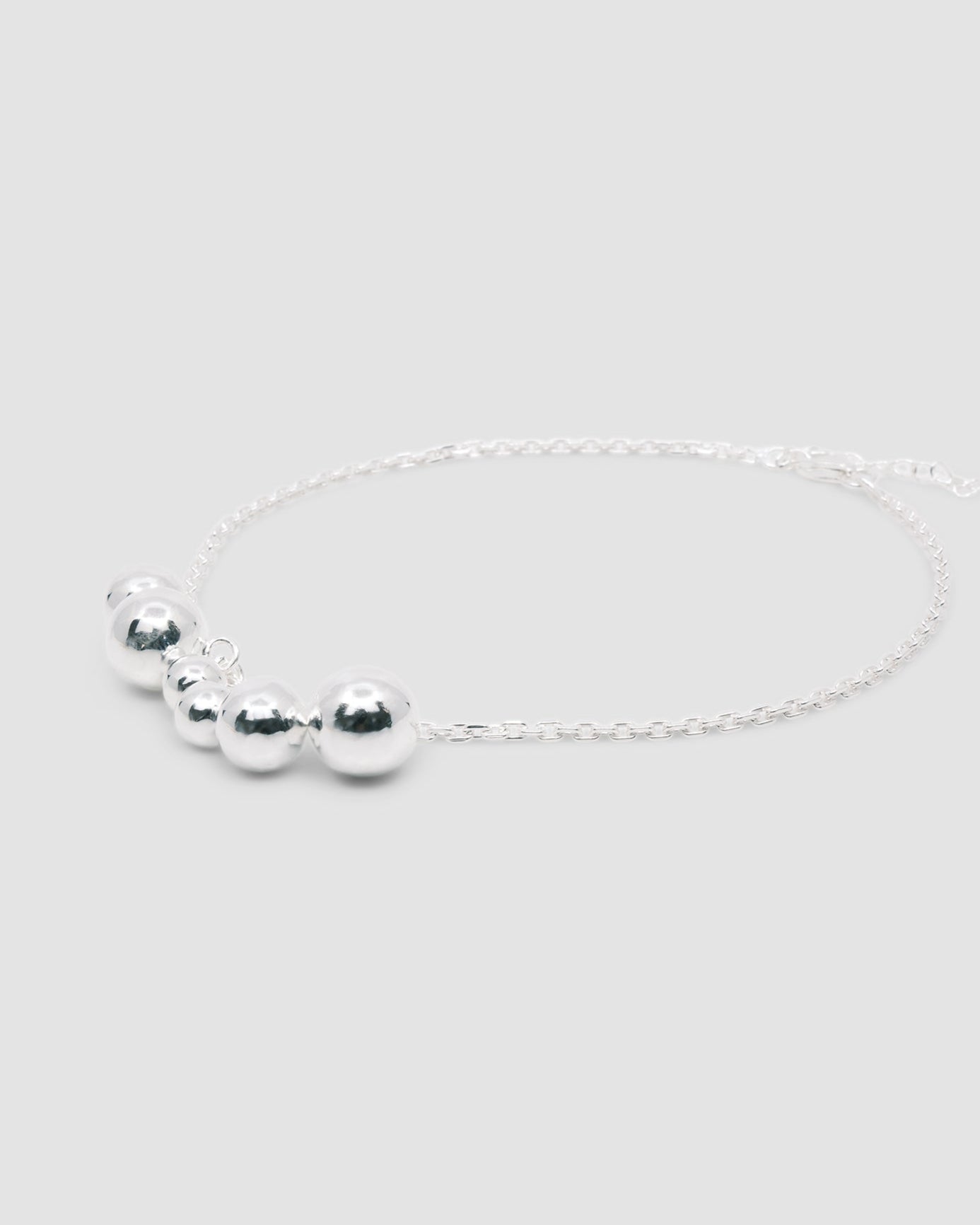 Sterling Silver balls on a fine silver chain