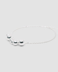 Sterling Silver balls on a fine silver chain