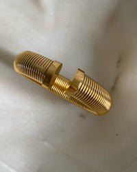 Gold snake cuff