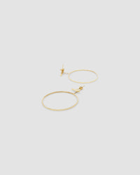 gold circles dangling off a bar