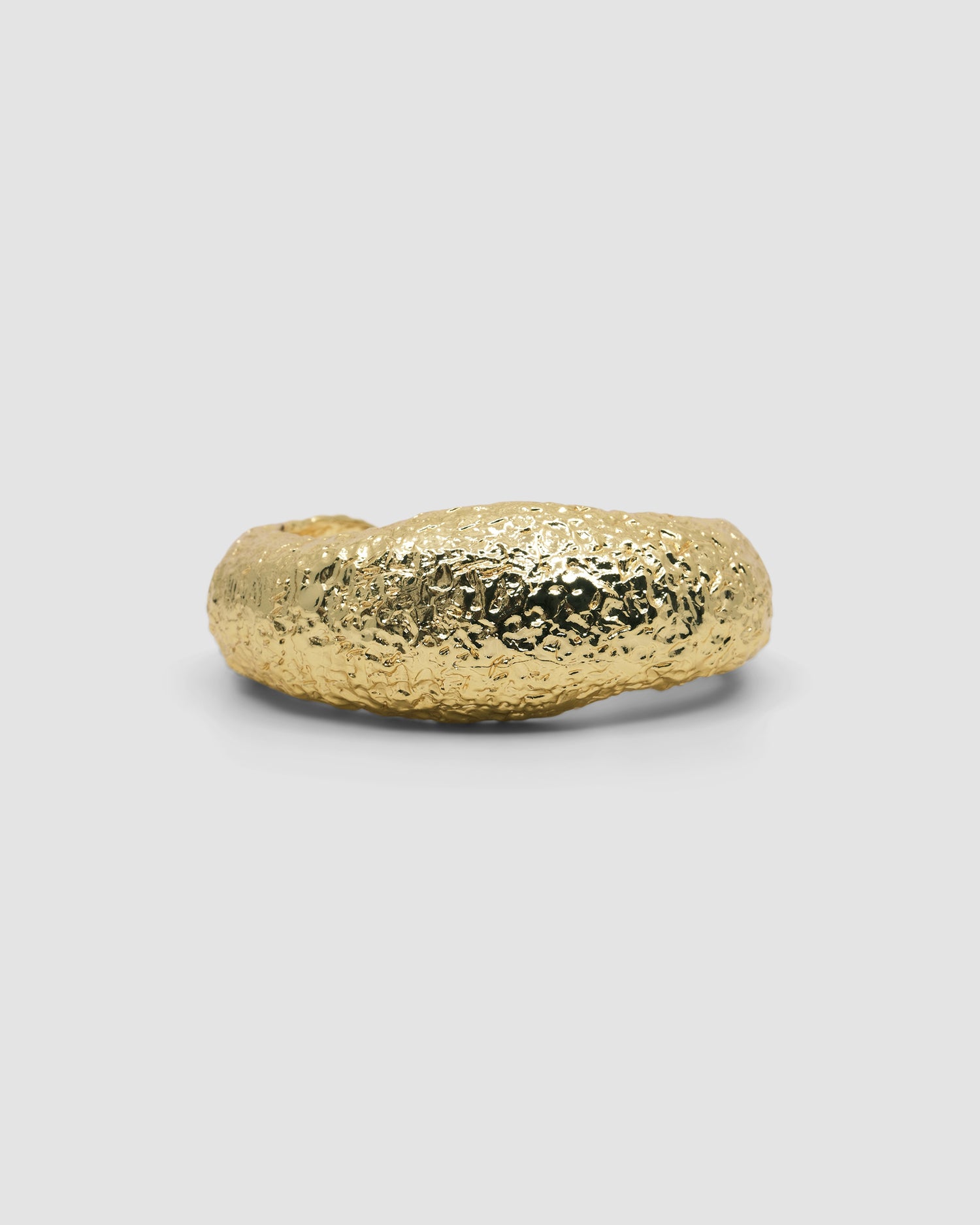 textured organic uneven wide gold cuff bracelet