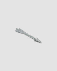 back of a silver arrow brooch