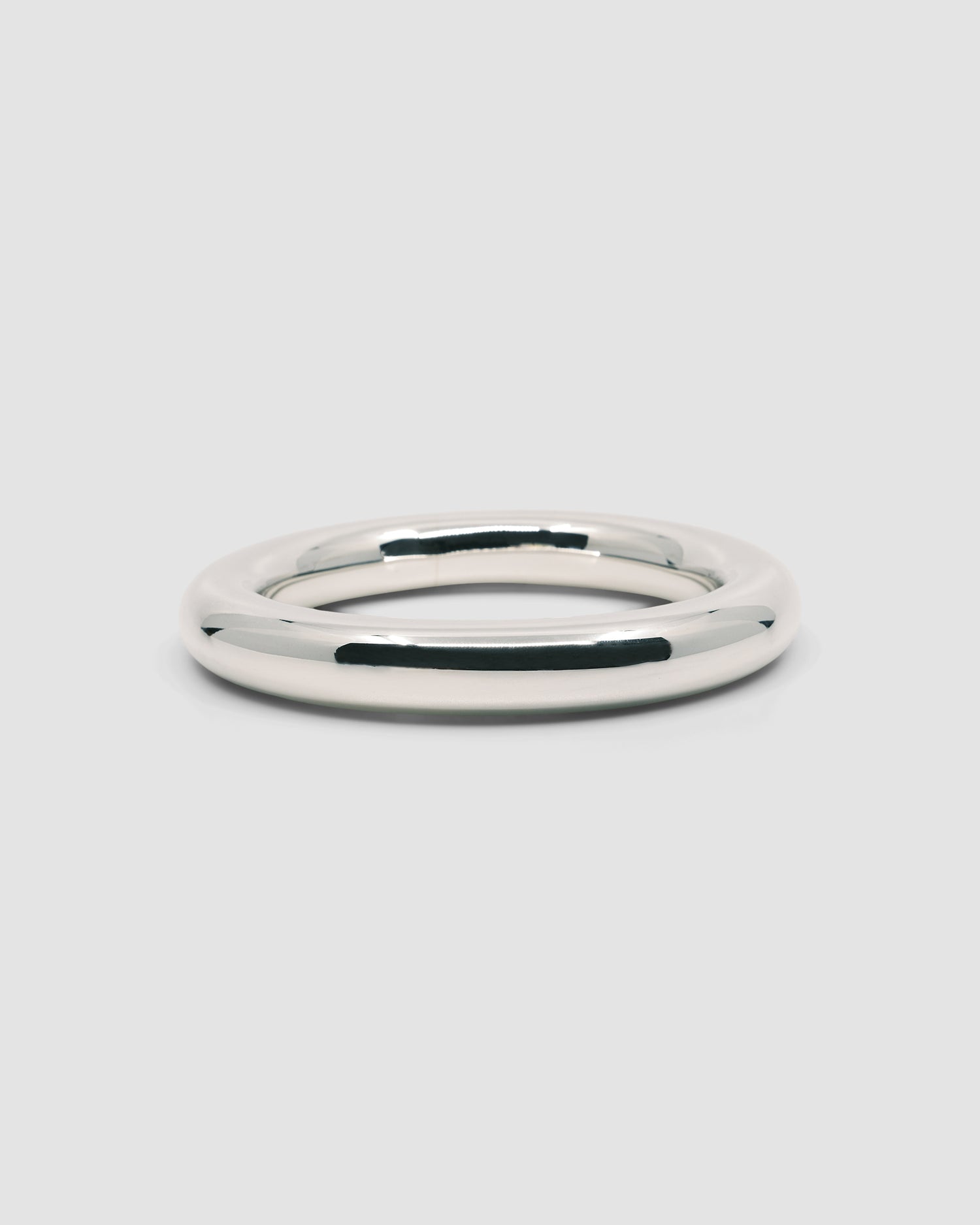 wide tube like sterling silver bangle