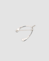 back view of a sterling silver woshbone brooch from the pared store