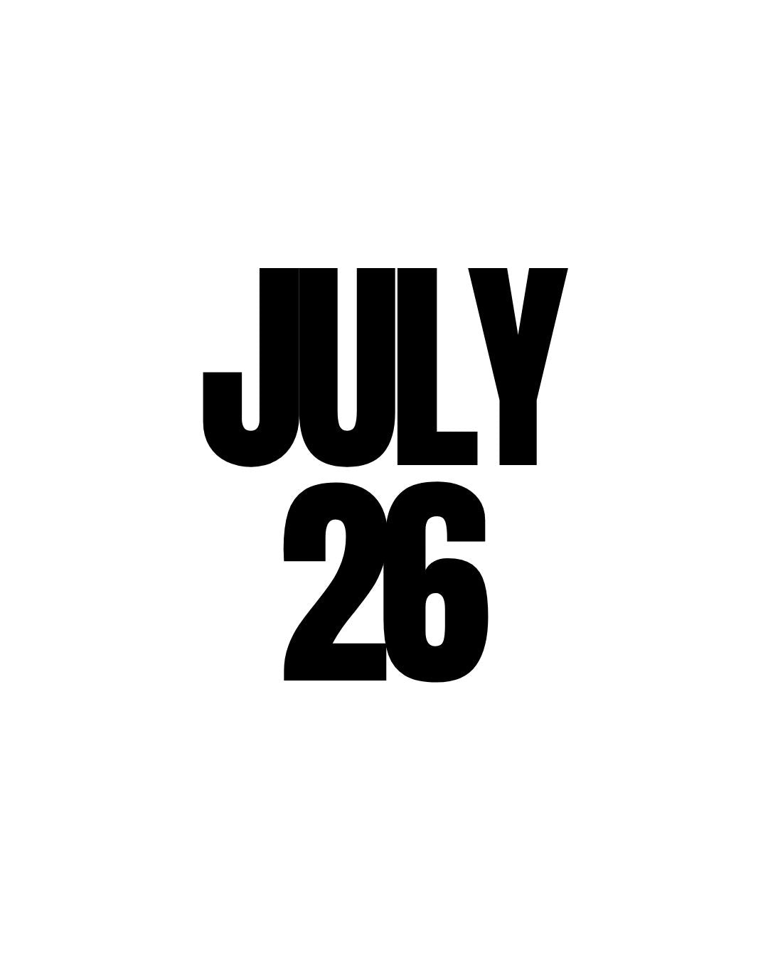 THE PORTRAIT PROJECT | SATURDAY 26TH JULY