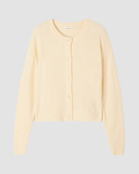 Model wears an American Vintage cream Damsville Cardigan