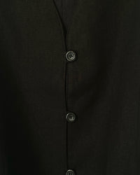 LINEN WAISTCOAT | BLACK