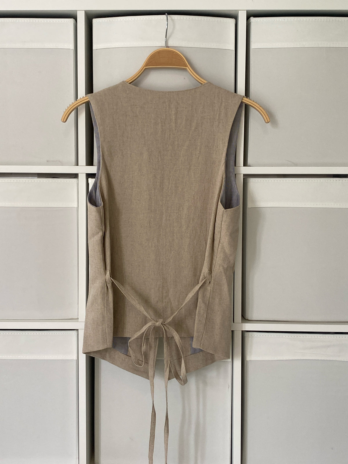 LINEN WAISTCOAT | NATURAL