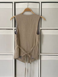 LINEN WAISTCOAT | NATURAL