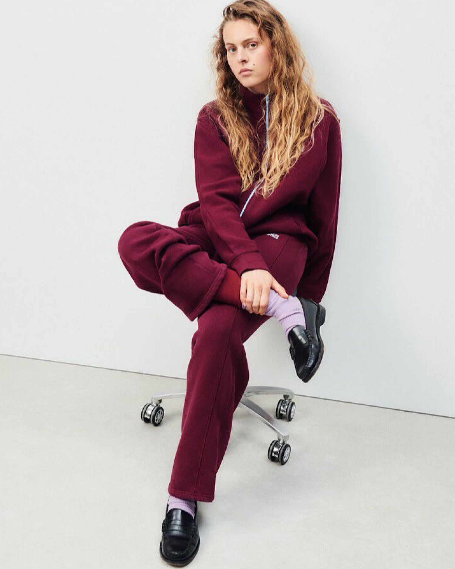 IZUBIRD SWEAT PANTS | VINTAGE BURGUNDY