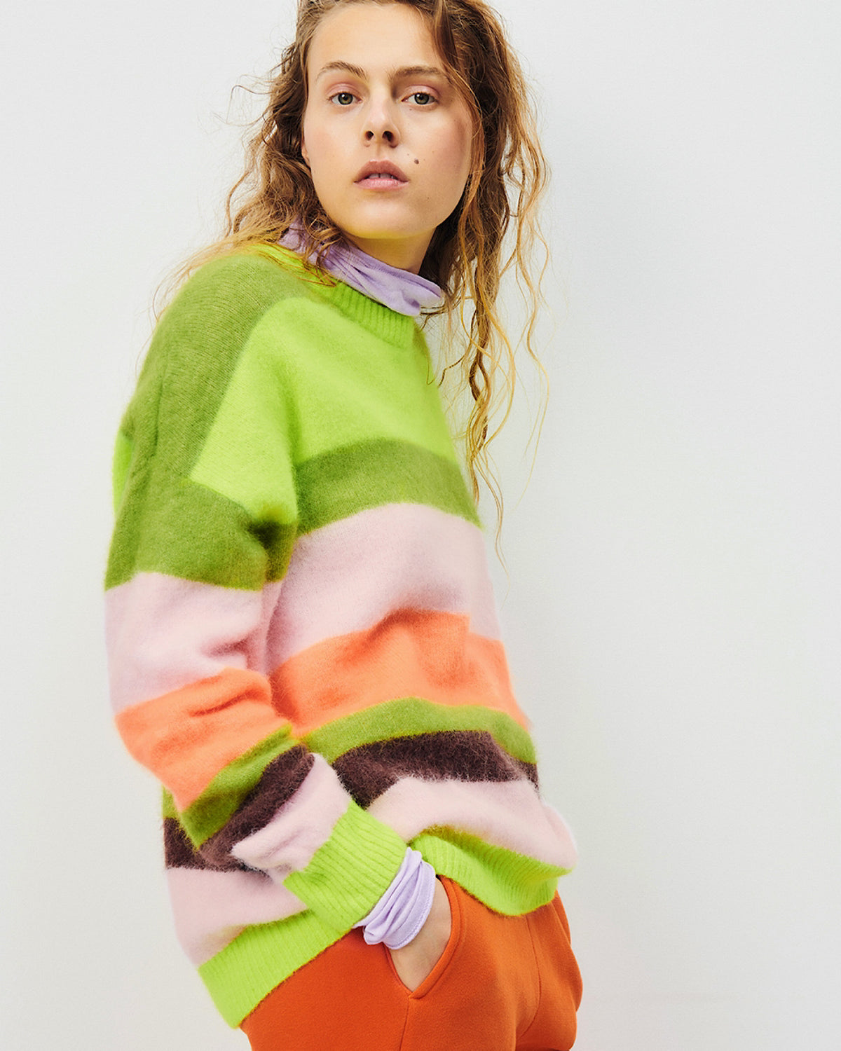 VITOW SWEATER | MULTICOLOURED STRIPE