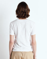 SONOMA FITTED ROUND NECK T-SHIRT | WHITE