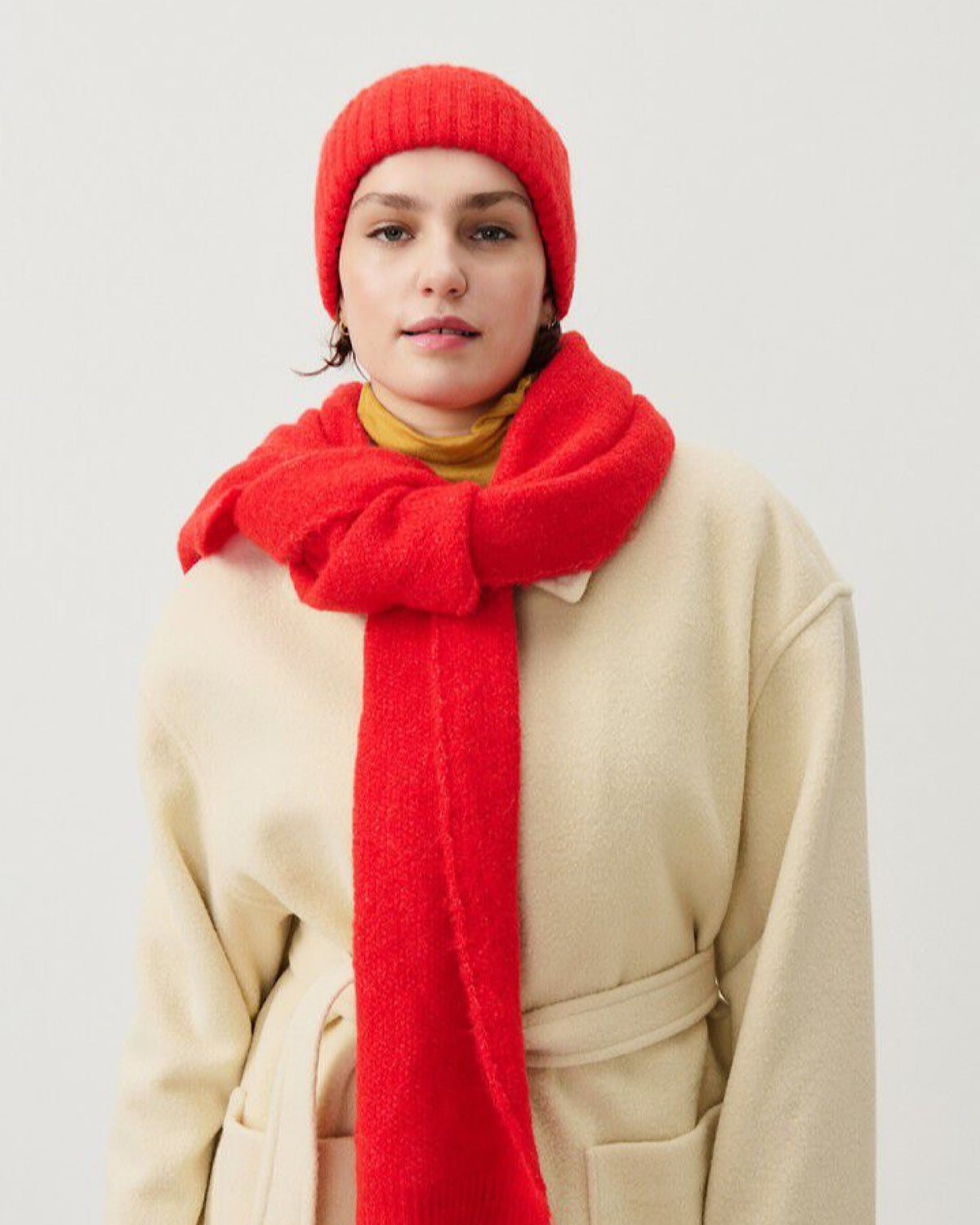 EAST RIBBED BEANIE | CHILLI PEPPER MELANGE