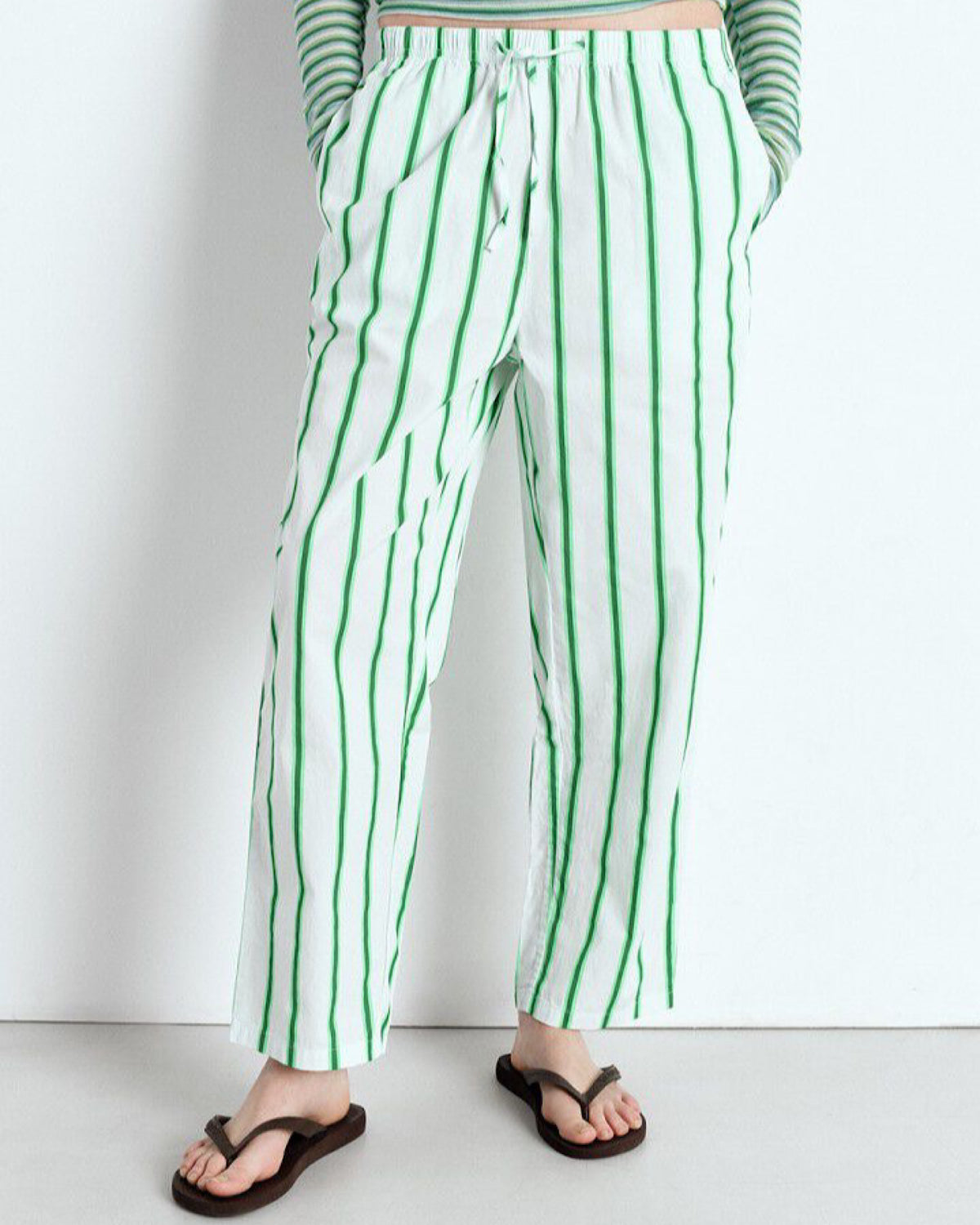 ZATYBAY TROUSERS | NEON LAGOON STRIPE