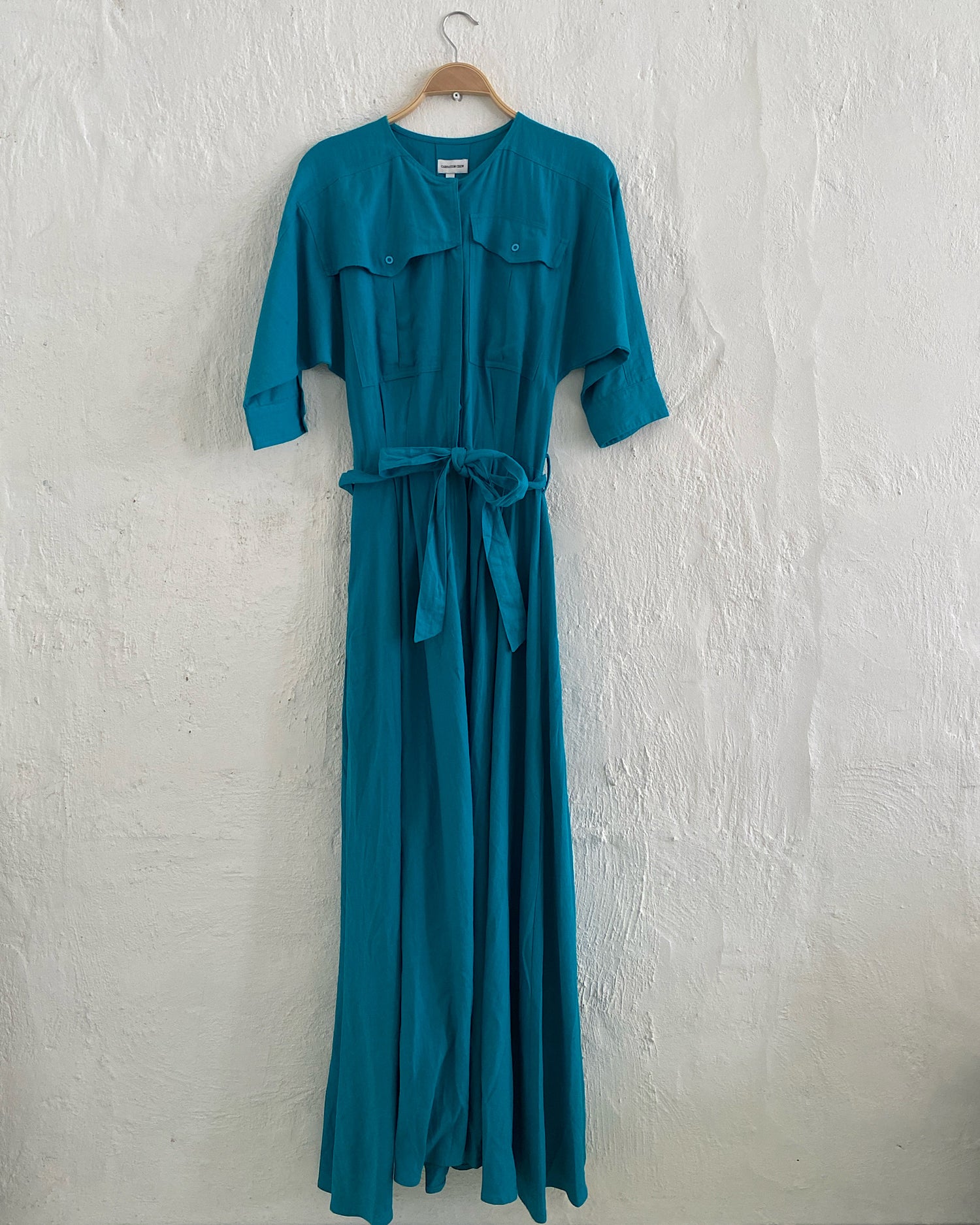 Safari Maxi Dress | Turquoise - The Pared Store