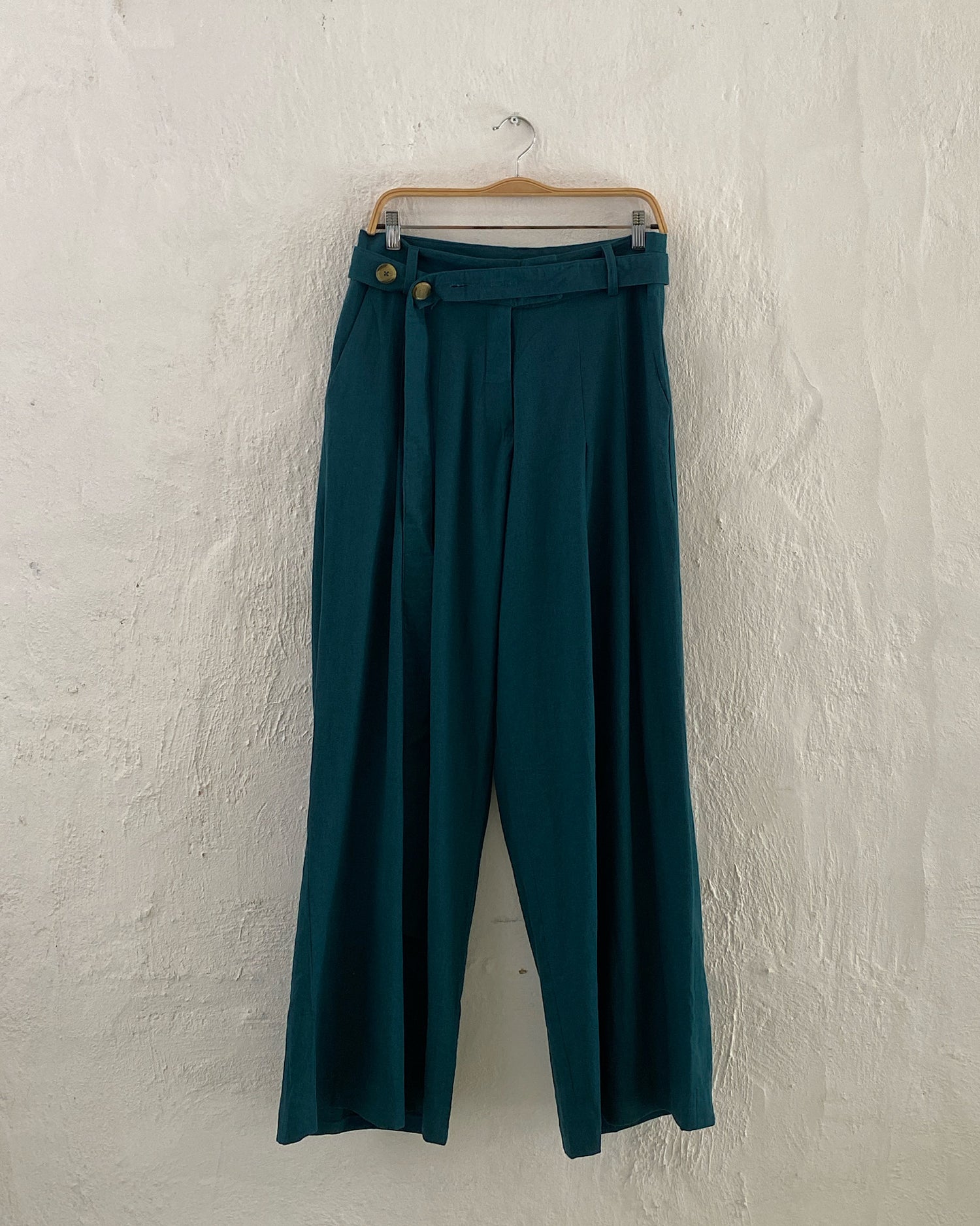 LINEN PANTS | DARK TEAL