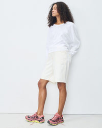 SONOMA V NECK LONG SLEEVE T-SHIRT | WHITE