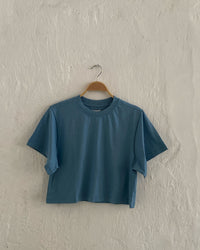 THE BOXY T-SHIRT | SMOKE BLUE - The Pared Store