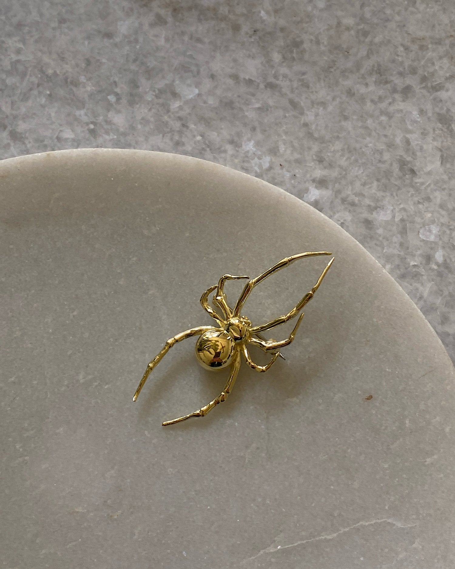 THE RED BACK SPIDER BROOCH | GOLD PLATE