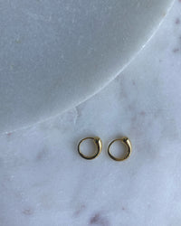 DRIP ORGANIC HOOP EARRINGS | GOLD