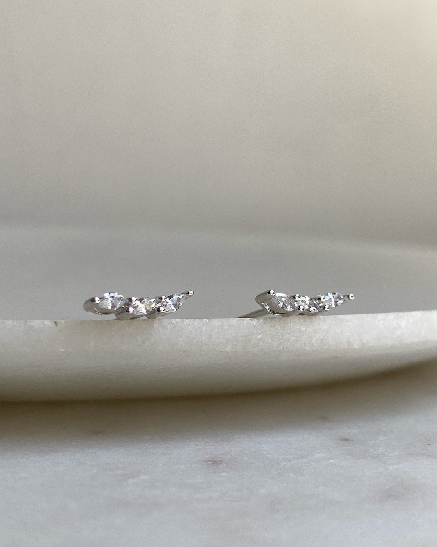 HALLEY STUD EARRINGS | SILVER