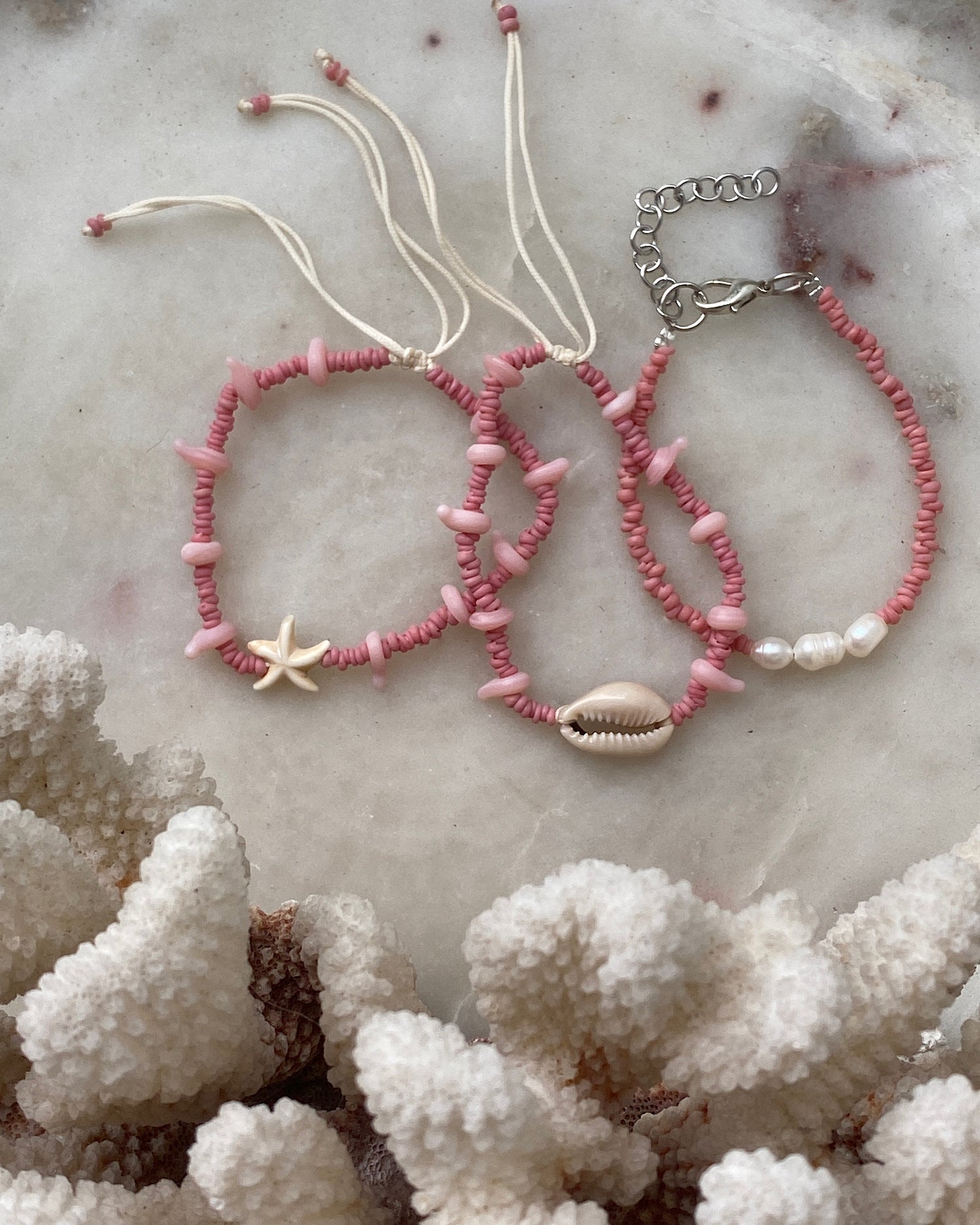 SET 3 BRACELETS | PINK - The Pared Store