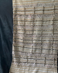 INCREDIBLE MIRRORED MORROCAN WEDDING BLANKET