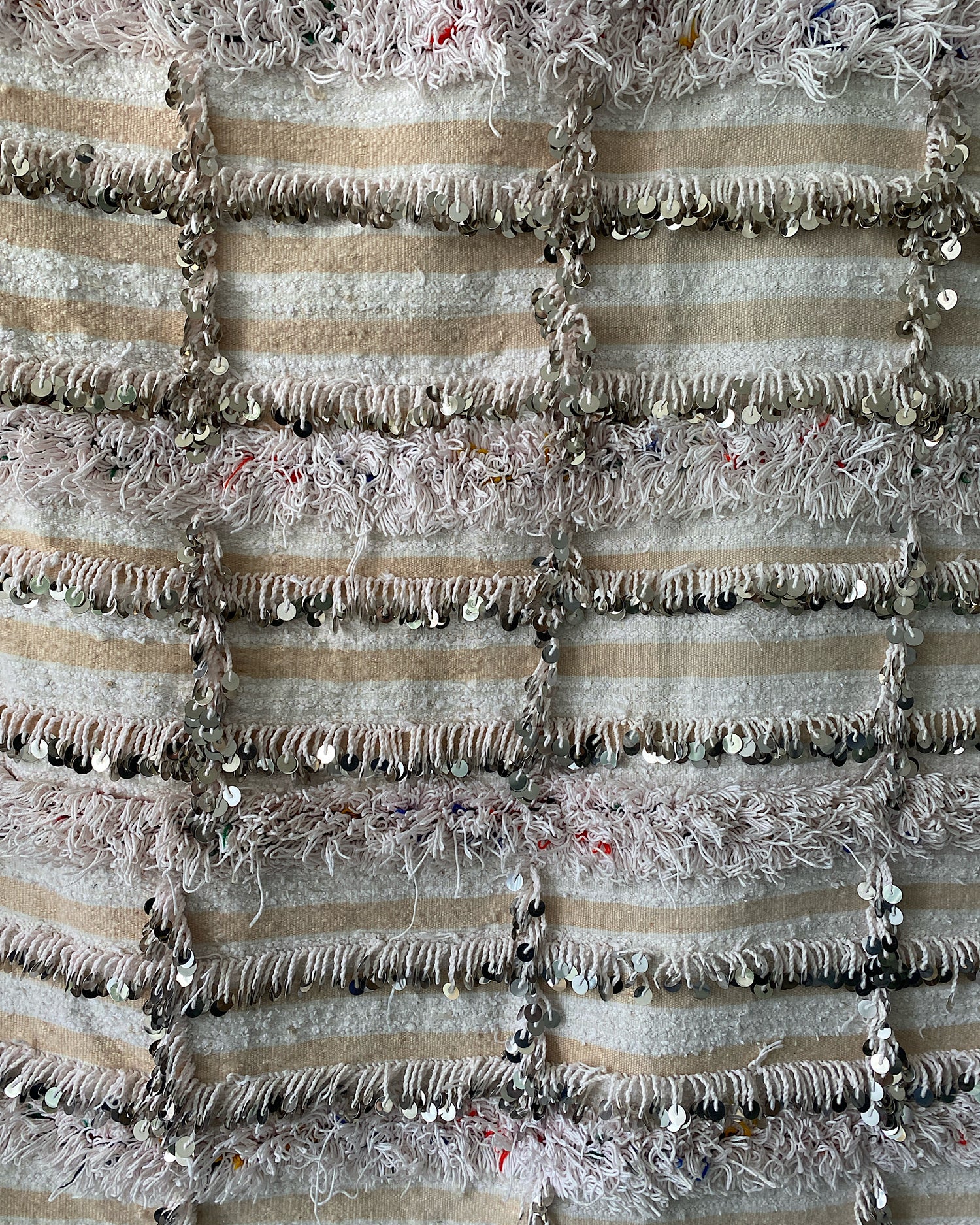 INCREDIBLE MIRRORED MORROCAN WEDDING BLANKET
