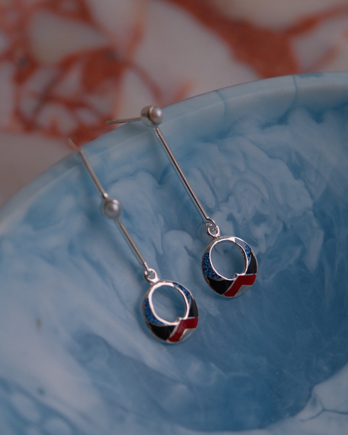 ASYMMETRICAL MEXICAN CHARM EARRINGS | OPEN SPHERE