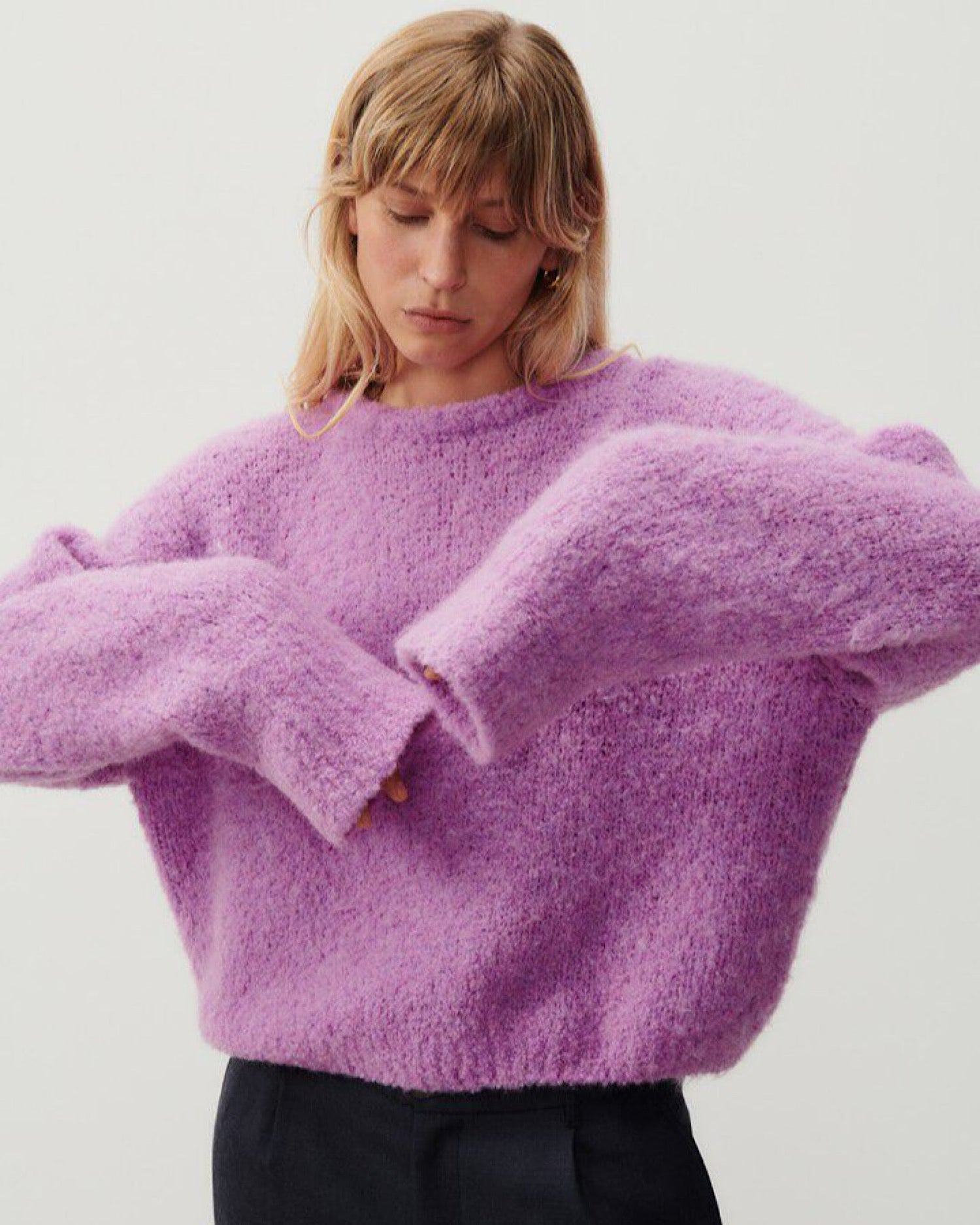 ZOLLY JUMPER | LILAC MELANGE - The Pared Store