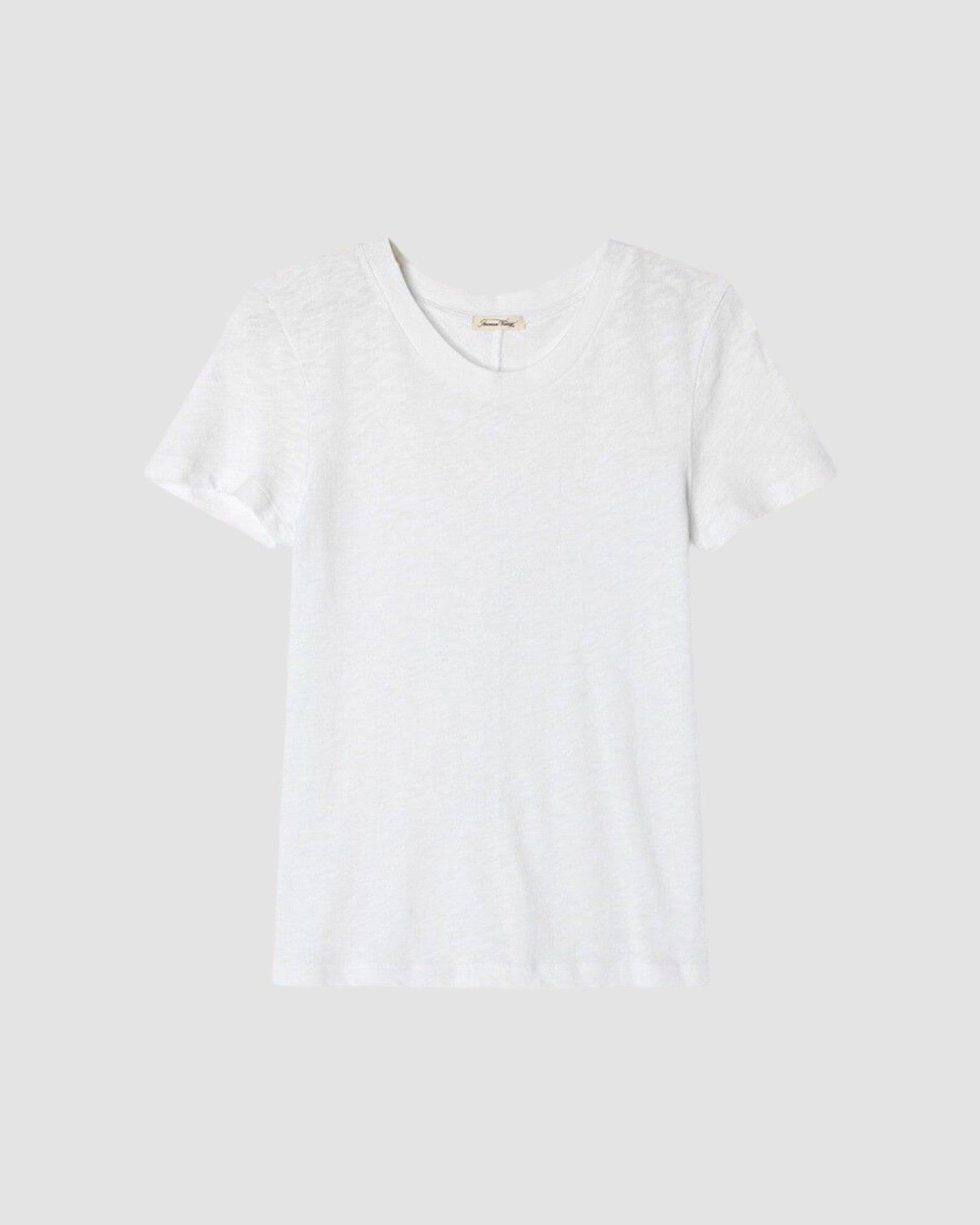 fitted white short sleeved t-shirt