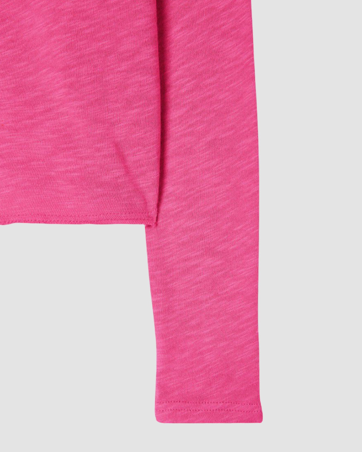 detail of a hot pink sleeve