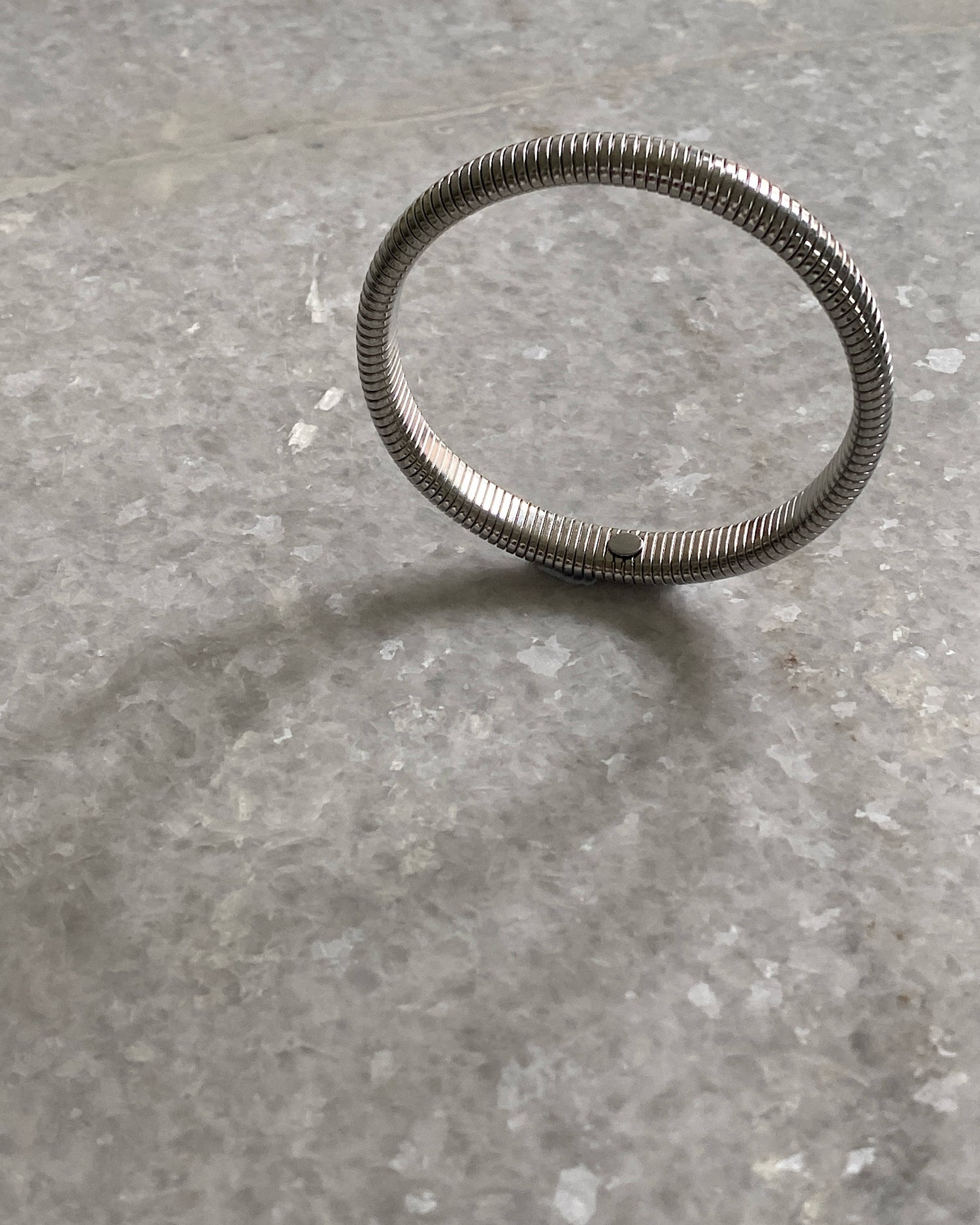 Small snake bangle silver