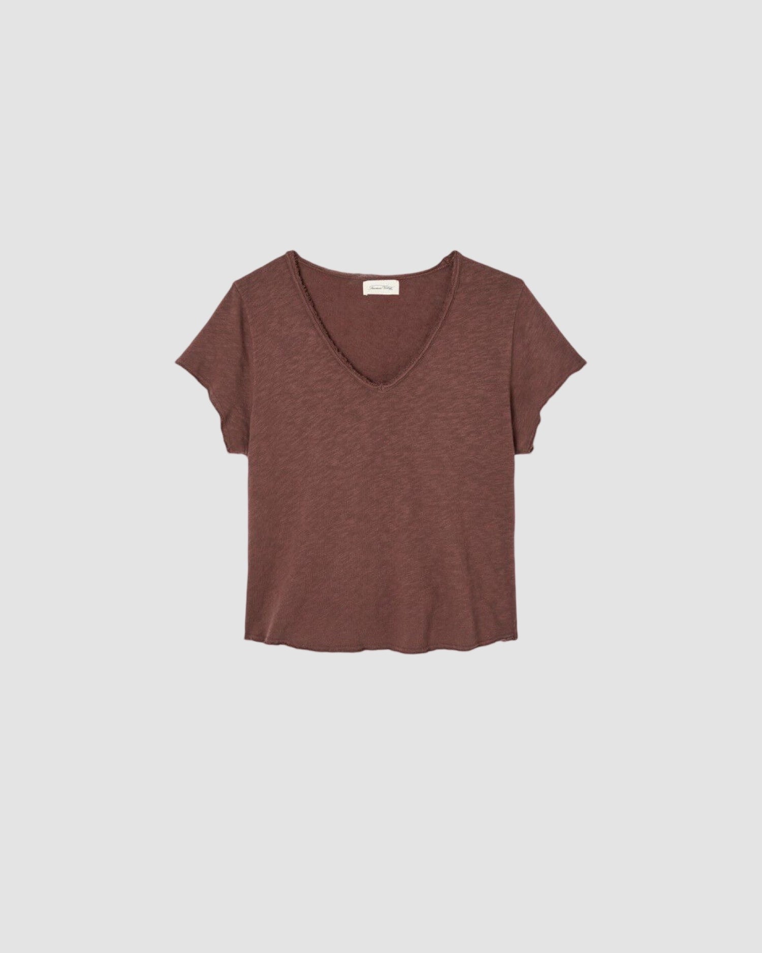 American Vintage Choco V neck Sonoma Tshirt