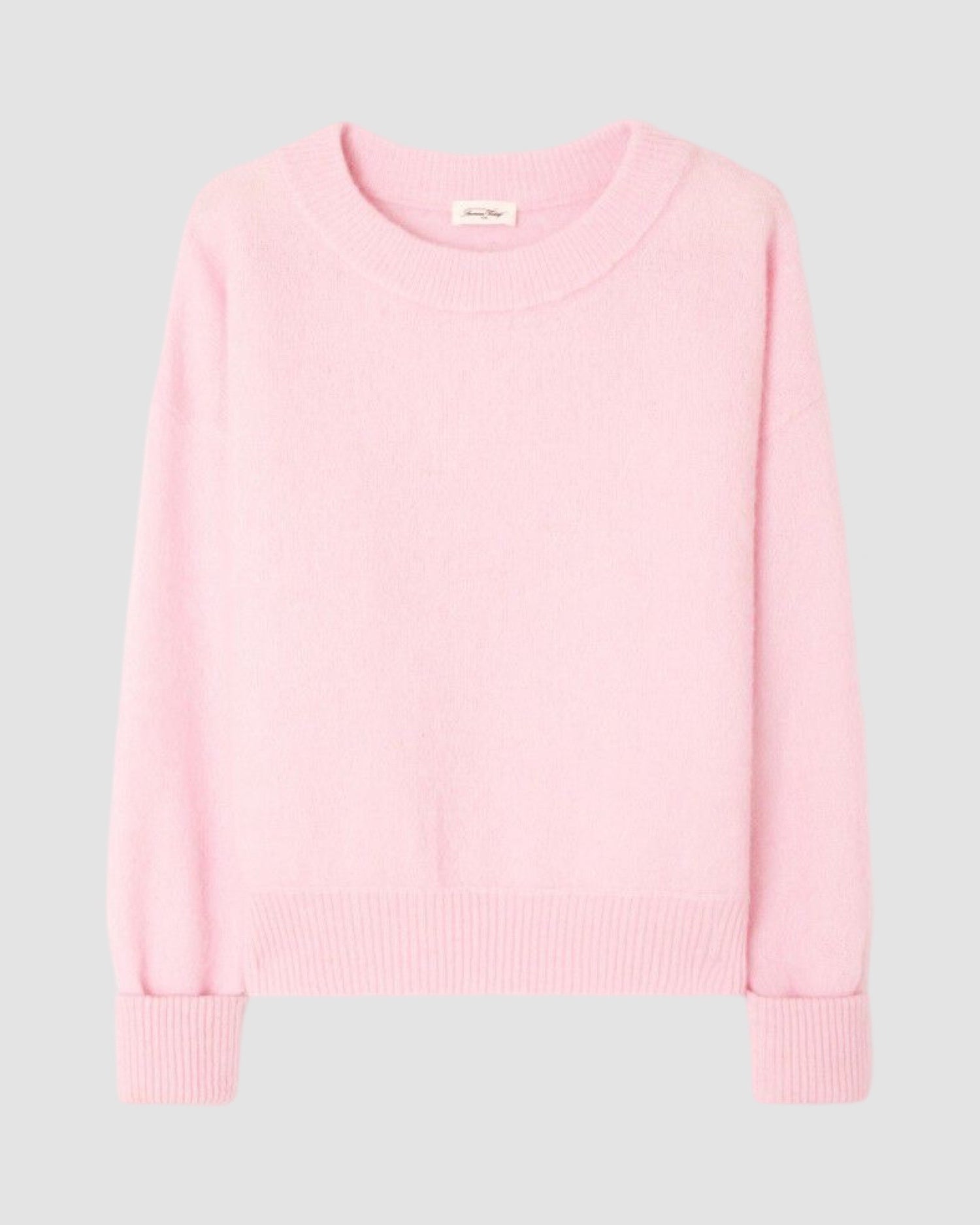 Vitow Sugar Almond Sweater with Ribb detail around cuff and neckline at The Pared Store, Sydey