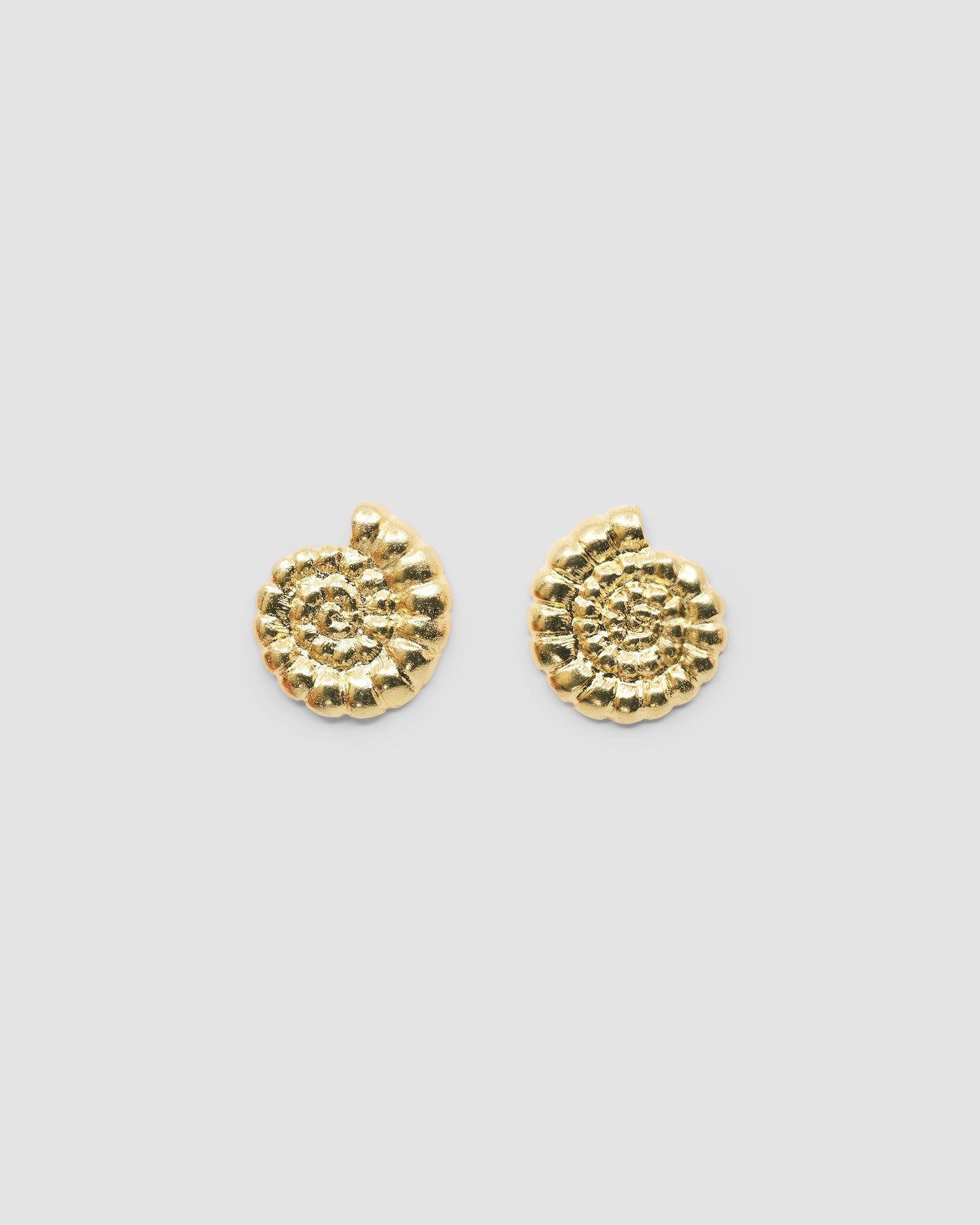 gold textured swirl earrings by Soru Uk available at The Pared Store