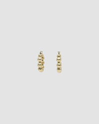 gold ball hoop earrings