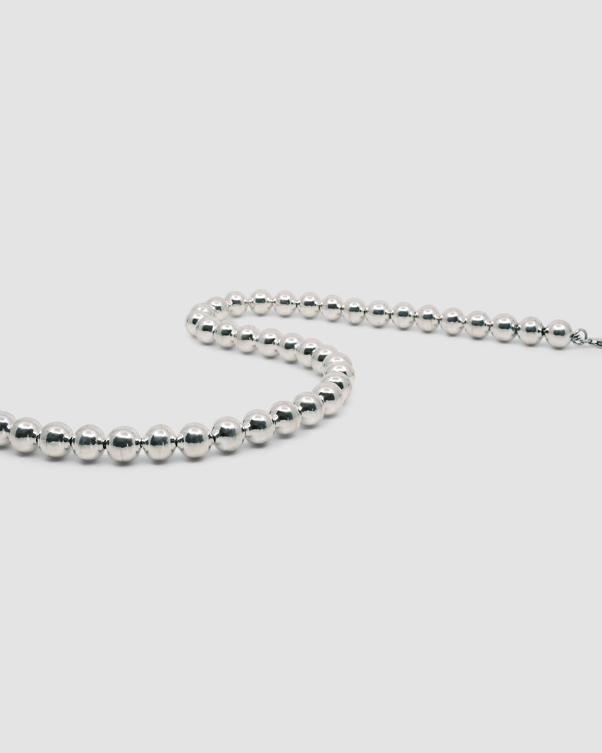 silver ball chain necklace