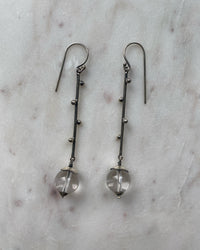 silver drop earrings from Johnny Ramli