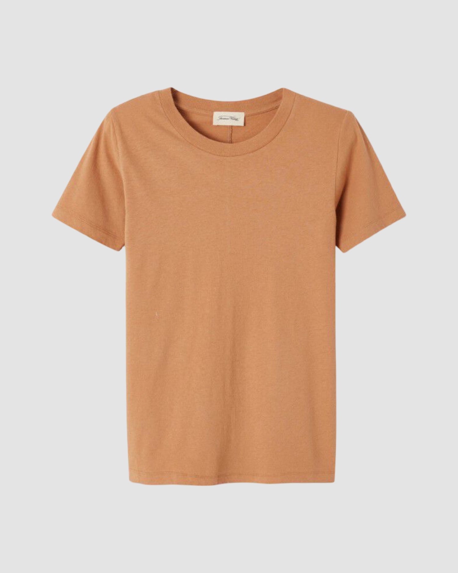 Brown t-shirt by American vIntage on a light gray background