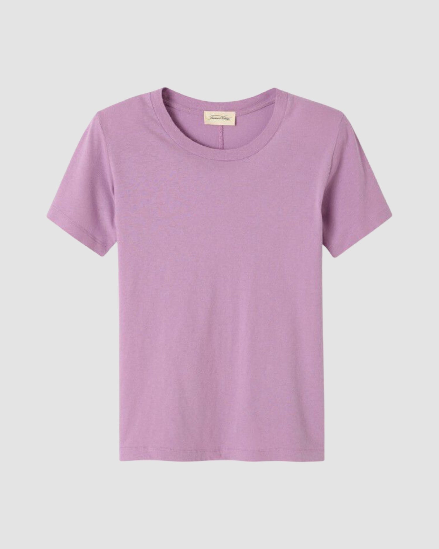 Purple t-shirt by American VIntage on a light gray background