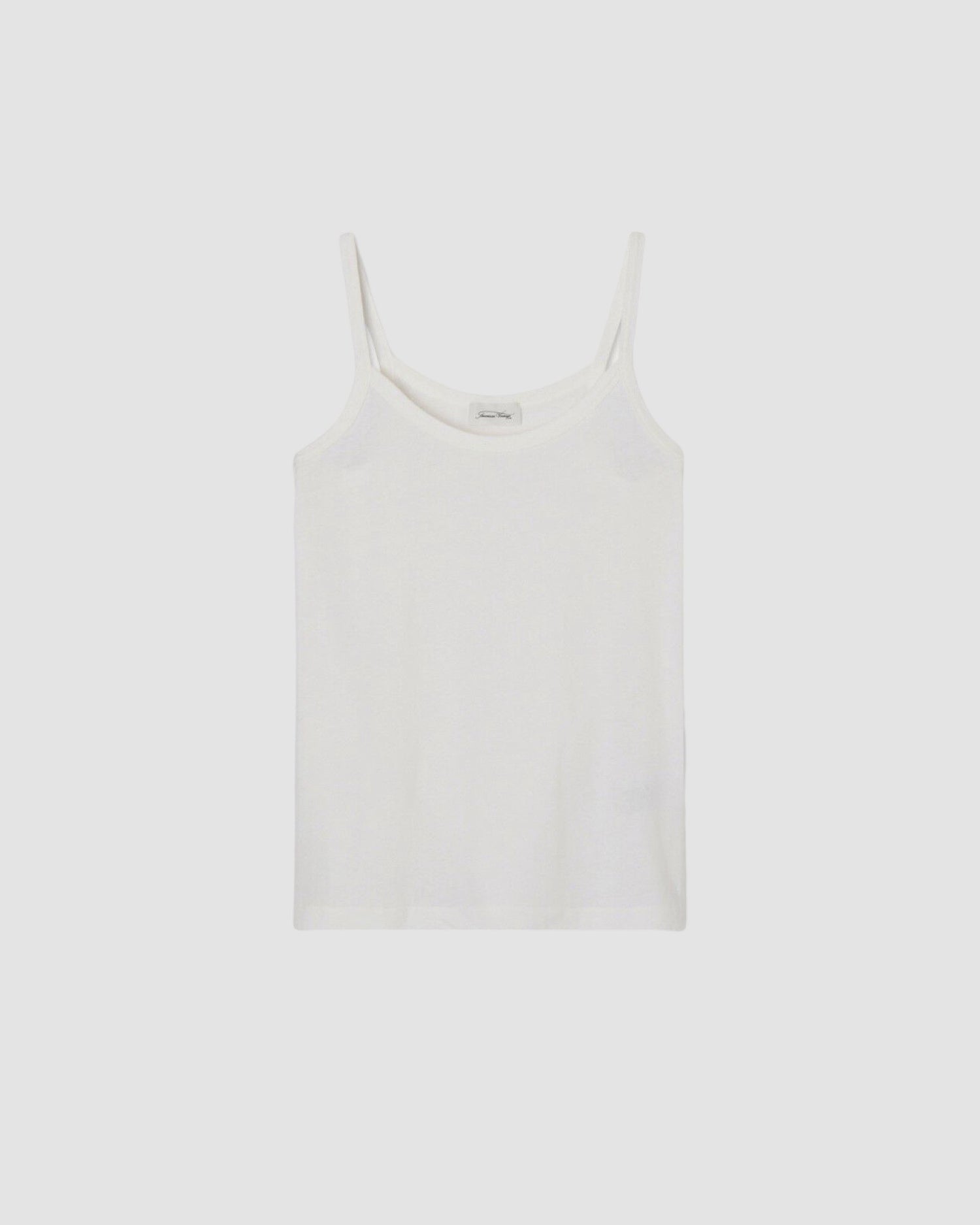 white Gamipy thin strap tank by American Vintage